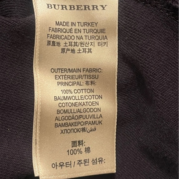 BURBERRY Brit Crew Neck Sz Small Short Sleeve Top - Picture 9 of 9
